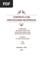 Contrato Con Prestaciones Reciprocas 