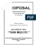 Proposal FISIK Jalan Tani Desa Sidorejo