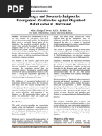 Challenges and Success Techniques For Unorganised Retail Sector Against Organised Retail Sector in Jharkhand