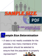 Sample Size: Ma. Fidelis Espiritu-Quiza, MD, FPCP Ms Clinical Epidemiology