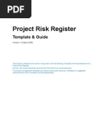 Project Risk Register Template and Guide