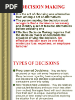 Decision Making - Timothy Mahea