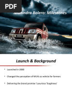 Mahindra Bolero Milestones