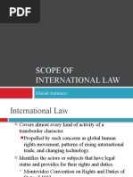 Scope of International Law