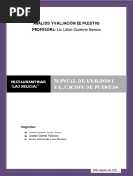 Ejemplo Manual de Analisis y Valuacion de Puestos