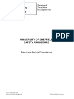 University of Sheffield Safety Procedure: Estates & Facilities Management