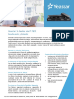 Yeastar S Series VoIP PBX Datasheet Es PDF