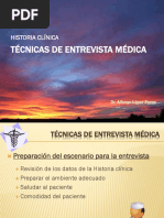 Técnicas de Entrevista Médica y Aspectos Eticos de La HCL