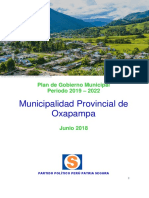 Plan Gobierno Municipal Período 2019-2022