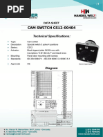 CAM SWITCH CS12-00404: Technical Specifications