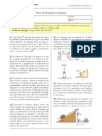 Tarea IX - Principios de Dinámica