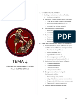 Tema 4 Guerra Del Peloponeso y Crisis de Las Ciudades Griegas