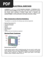 Electrical Substaion: Major Components in Electrical Substations