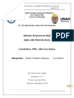 Informe Proyecto Final. Ejecución y Elaboración de Proyectos.