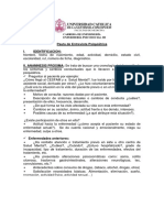 Pauta de Entrevista Salud Mental y Psiquiatria