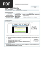 Grafica Sesión de Aprendizaje de Ecuacion Cuadratica