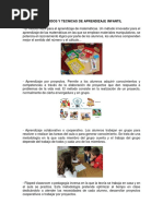 Metodos y Tecnicas de Aprendizaje Infantil