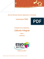 Programa Desarrollado de Calculo Integral UNADM