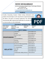 Yaseen Muhammad CV