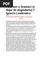 Para Leer A Gramsci