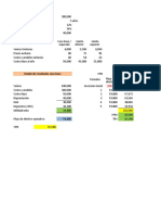 Ejercicio Calculos Análisis de Escenarios