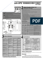 Back-UPS BX800CI/BX1100CI: User Guide Place and Power On