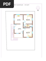 First Floor Plan - 731 SQFT: Kitchen Bed Room