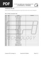 Preliminary Pin-Out: CN1, 37 Ways Connector, Red