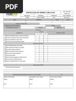 Check List Sierra Circular