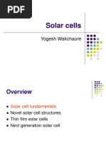 Solar Cells: Yogesh Wakchaure