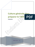 Culture Generale Pour Preparer Le Tafem 2018