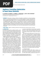 Appliance Scheduling Optimization in Smart Home Network