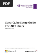 SonarQube Setup Guide For Net Users V 1 1 0