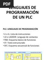 Lenguajes de Programación de Un PLC