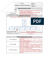 Formato Descripcion y Análisis de Cargos