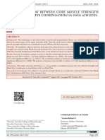 Correlation Between Core Muscle Strength and Hand-Eye Coordination in Non Athletes