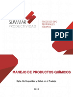 Manejo de Producto Químico (Matriz de Compatibilidad)