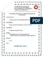 Informe Lab. Medidas Electricas Megometro