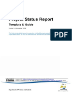 Project Status Report Template and Guide