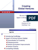 Creating Global Ventures: The Next Challenge For Japan's Evolving Venture Habitat