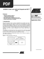 Atmel-Code Lock With 4x4 Keypad and I2C™ LCD