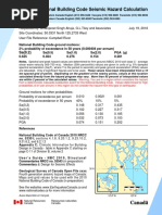 2010 National Building Code Seismic Hazard Calculation: Canada Canada