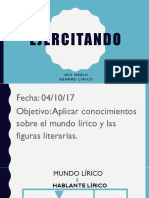 Lírica Ejercicios Figuras Literarias