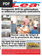 Periódico Lea Jueves 26 de Julio Del 2018