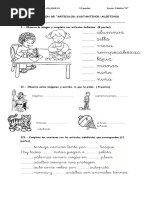 Articulos Adjetivos Sustantivos