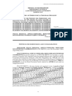 PRO-COR EMPUC - Petition For Consolidation and Subdivision