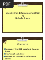 Open System Interconnection (OSI) : by Rolin N. Limos