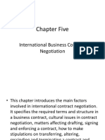 Chapter-5 International Business Contract Negotiation