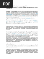 O Papel Da Guarda Municipal Na Segurança Pública