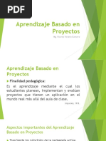 Aprendizaje Basado en Proyectos